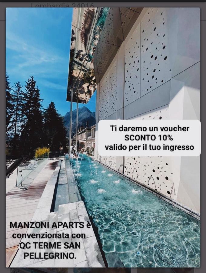 Manzoni Aparts San Pellegrino Terme Exterior foto